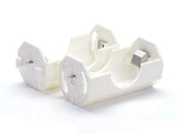 1:35 model battery box parts, white plastic with contact openings