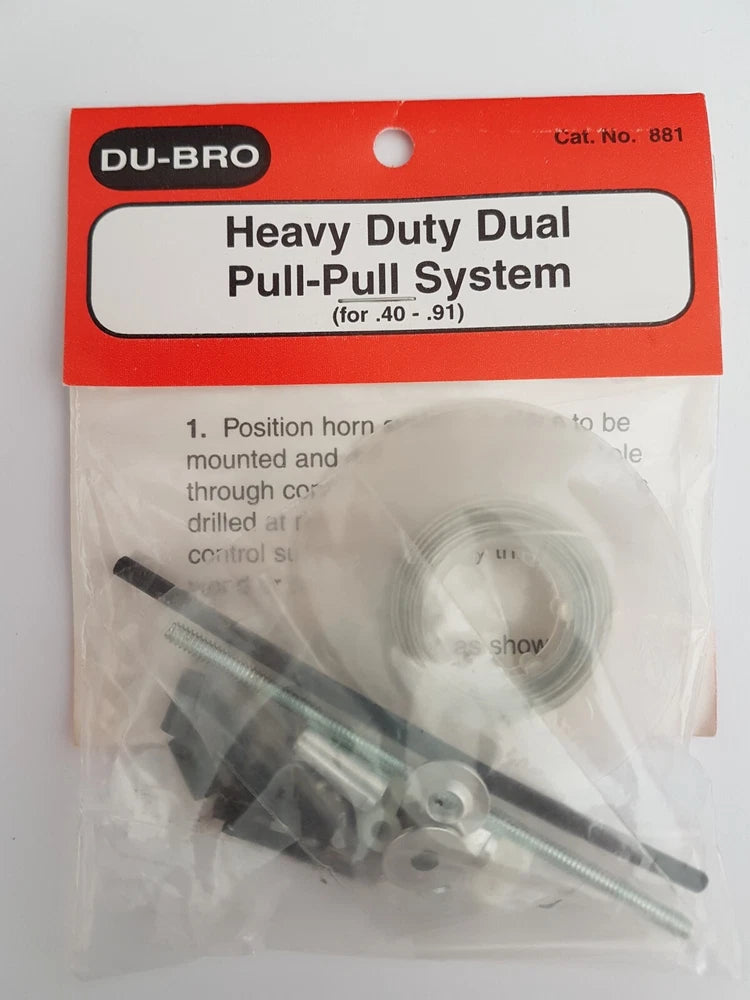 DU-BRO Heavy Duty Dual Pull-Pull System #881 for .40-.91  NEW