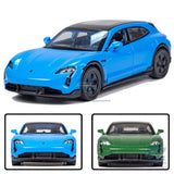 1/36 Porsche Taycan Turbo S Cross Turismo Model Car Diecast Vehicle Kids Gift Battery
