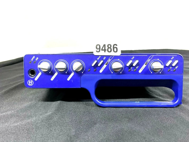 DIGIDESIGN Mbox audio/MIDI interface, blue front panel with knobs and port cluster