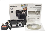 Panasonic DMC-S1 LUMIX Digital Camera Black 4x Optical Zoom 12.1 MP
