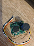 Optical flow sensor circuit board with small round lens module