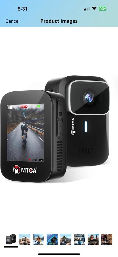 4K Ultra HD Action Camera 16MP Waterproof Sports Camera Wide-Angle Touchscreen