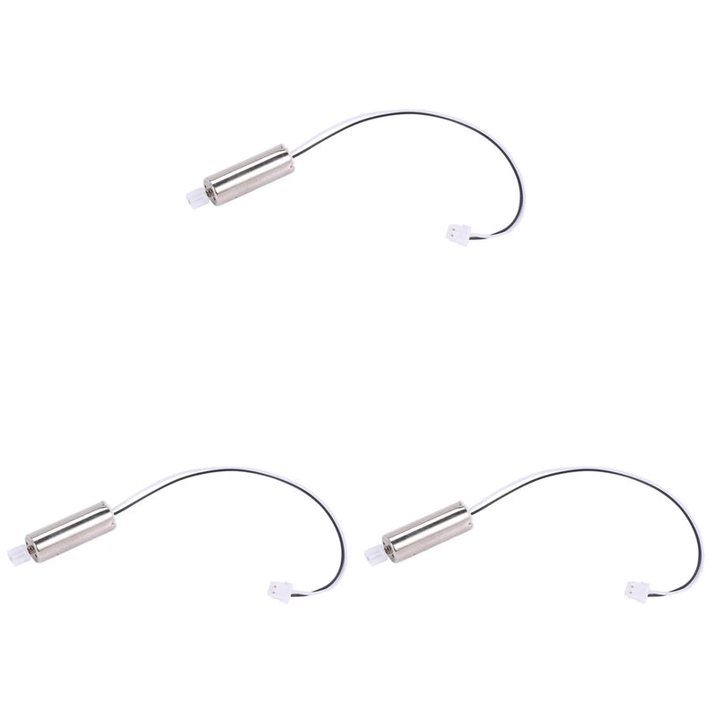 RC quadcopter motor spare parts kit with two wired cylindrical motors and connectors