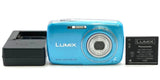 Panasonic LUMIX DMC-S1 Compact Digital Camera 12.1MP Blue Tested From Japan