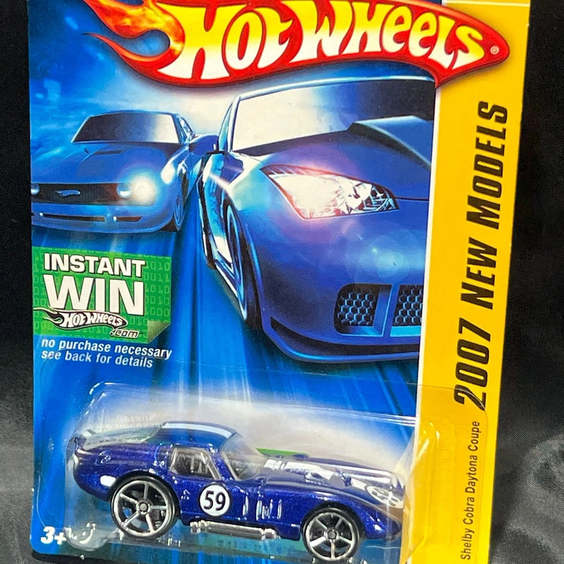 Hot Wheels 2007 New Models Shelby Cobra Daytona Coupe Blue #59 Diecast Car