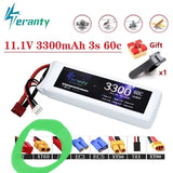 3s 11.1v 3300mAh 60/80C LiPo Battery w/ XT60 Plug for RC FPV Drone RC Car