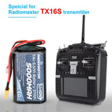 1PC 7.4V 2S 5000mah Battery XT30 Plug for RadioMaster TX16S TX18S Hall Jumper RC