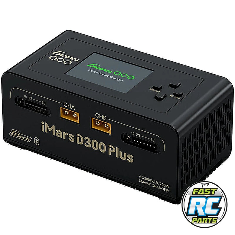 Gens Ace Imars D300 Plus G-Tech Smart Dual Ac/DC Charger (Black) GEA300WPLUS-UB Battery