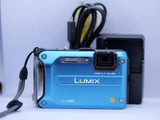 Panasonic LUMIX DMC-FT3 Waterproof Shockproof Digital Camera Blue Tested