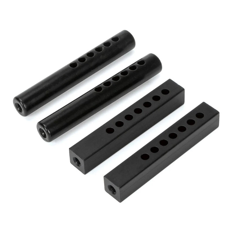 2pcs Metal Bumper Mount Holder Post Square/Circle for 1/10 RC Crawler SCX10 TRX4