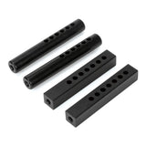 2pcs Metal Bumper Mount Holder Post Square/Circle for 1/10 RC Crawler SCX10 TRX4