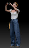 1/18 1/24 1/43 1/64 Phone Photoing Girl Miniature Scene Figure Doll For Car Toy