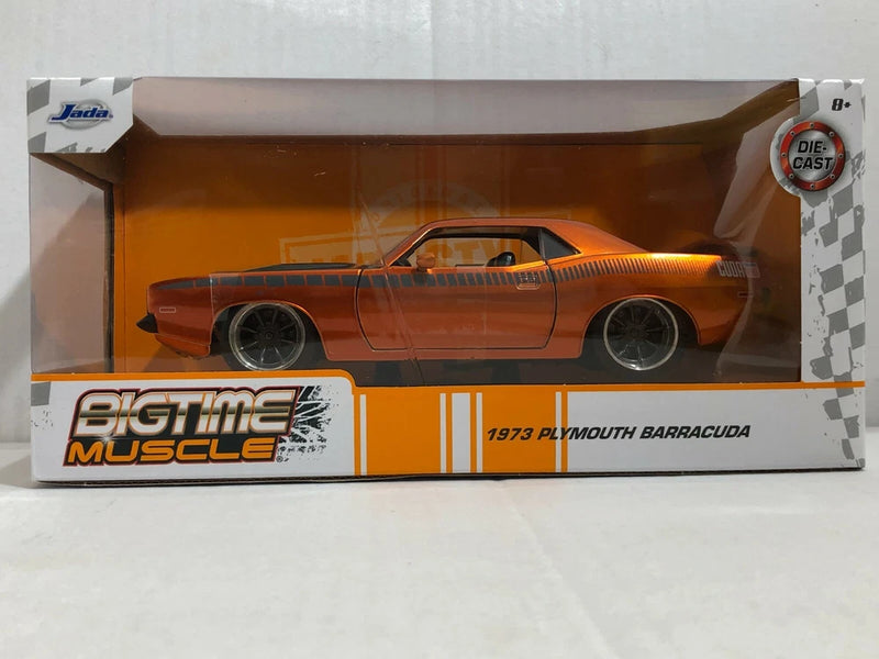 JADA BIGTIME MUSCEL BTM 1973 PLYMOUTH BARRACUDA 1:24 DIECAST MODEL CAR  #86