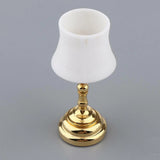 1:12 Minimal Model Dollhouse Miniature Battery Operated Lights Up Table Lamp Battery