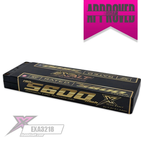 Exalt X-Rated 5600mah 190c 2s 7.4v UULCG Stick Lipo Battery 5mm Bullets EXA3218 Battery