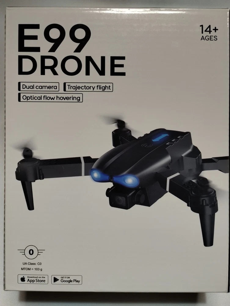 E99  RC Drone With 4K HD Dual Camera WiFi FPV Foldable Quadcopter NEW