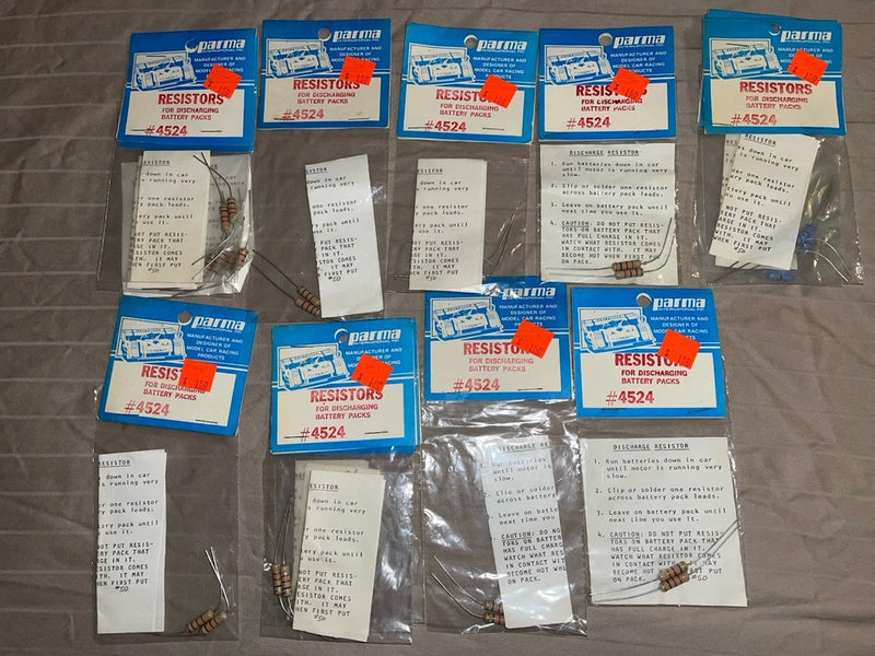 Parma 4524 Resisters Battery Discharge  Lot Of 13 Battery