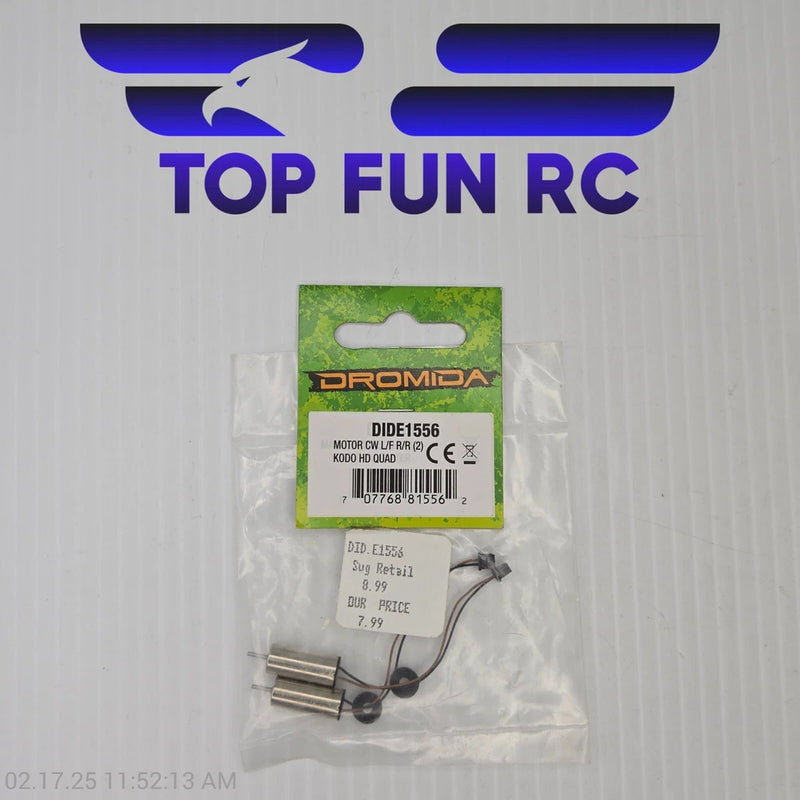Dromida Kodo HD quad motor parts in retail blister pack