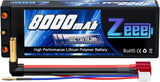 2S 8000mAh Lipo Battery 7.4V 100C Hard Case Lipo Battery with 4mm Bullet T Plug