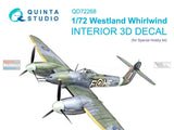 QTSQD72268 1:72 Quinta Studio 3D Decal - Westland Whirlwind (SPH kit)