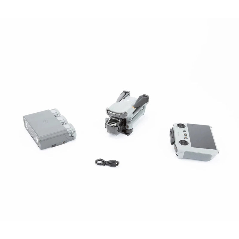 DJI Air 3 drone, RC 2 remote and charging hub accessory