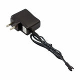 4.2V 500mA LiPo battery charger with US plug and black charging cable