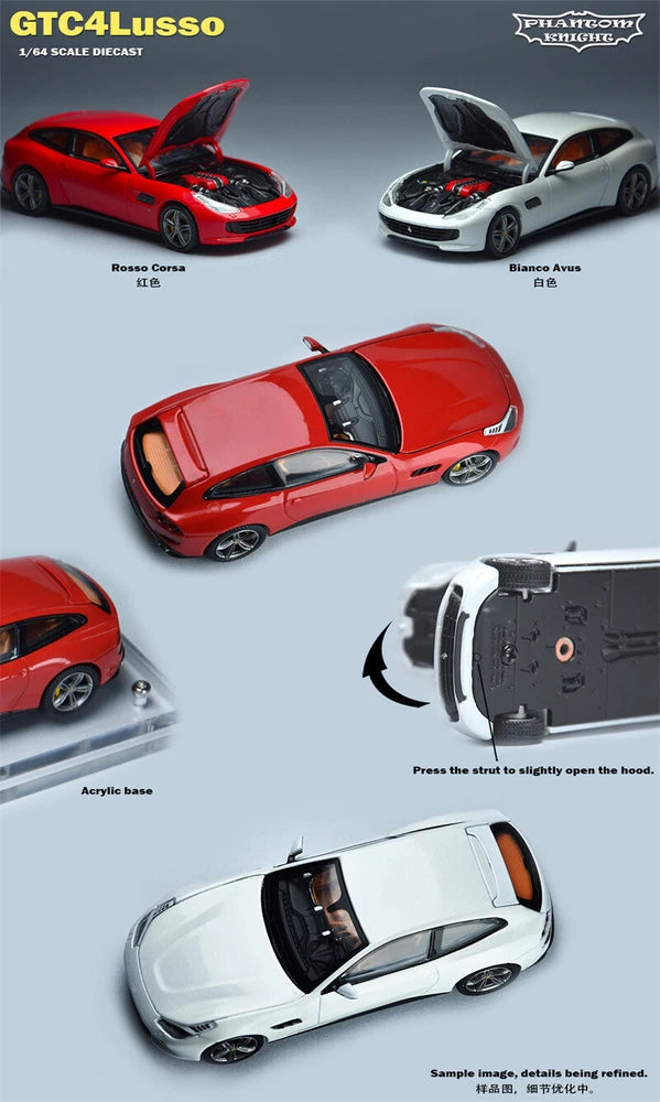 Phantom Knight PK 1:64 GTC4 Lusso Diecast Model Car