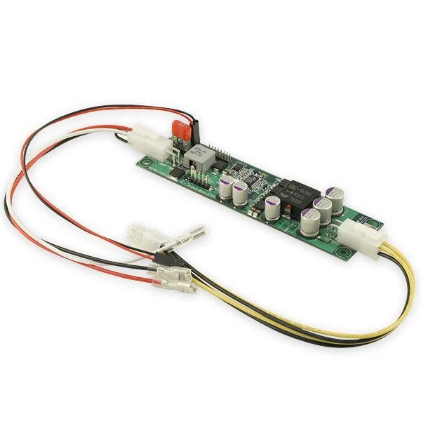 DCDC-USB DC-DC converter circuit board with wiring and pin connectors