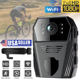 Police Body Camera 1080P Video DVR Clip IR Night Cam Worn Bodycam WIFI Camcorder