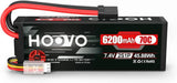 7.4V 6200mAh 70C 2S Lipo Battery Hard Case for RC Car RC Helicopter RC Truck RC