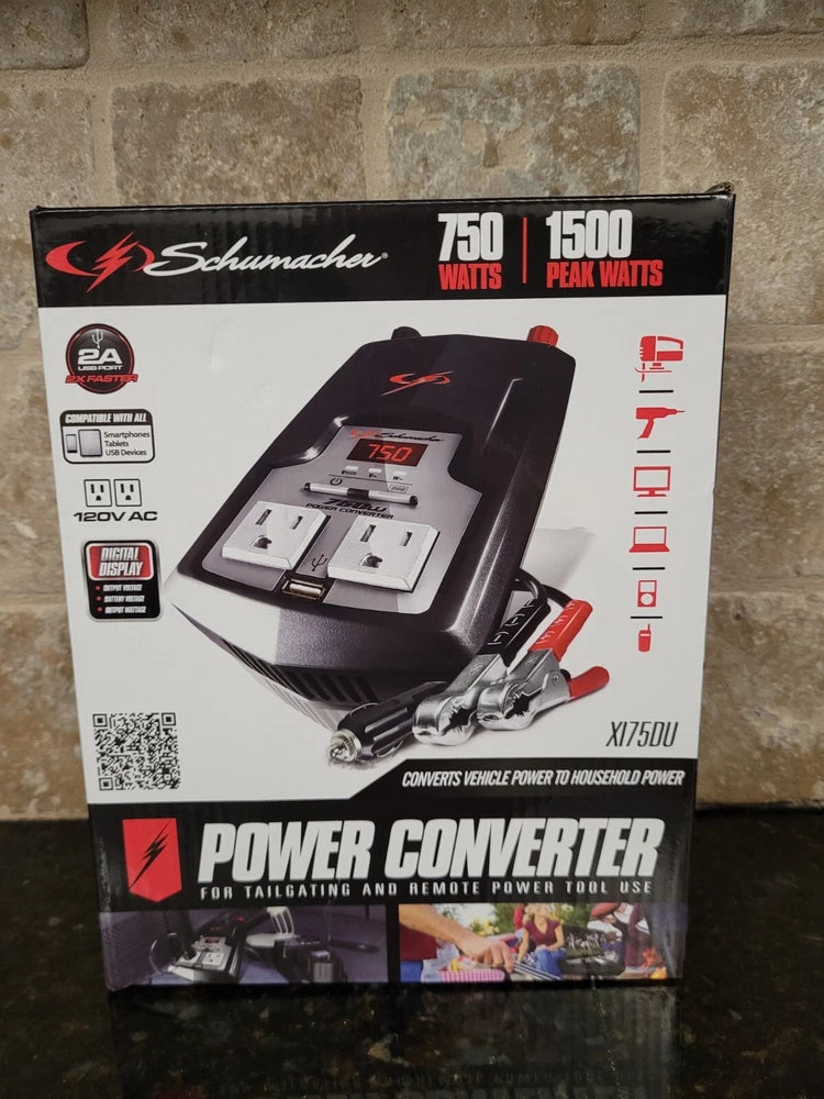 NEW Power Inverter Converter 750W/1500 Peak Watts USB Port