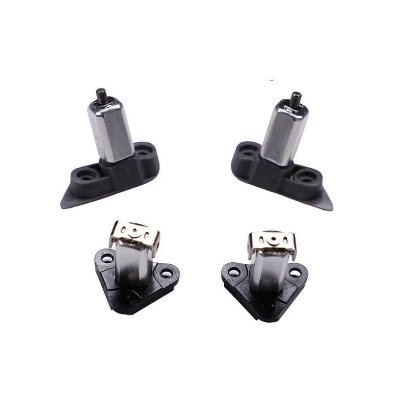 4pc drone arm shaft axis parts, black plastic bases with metal pins