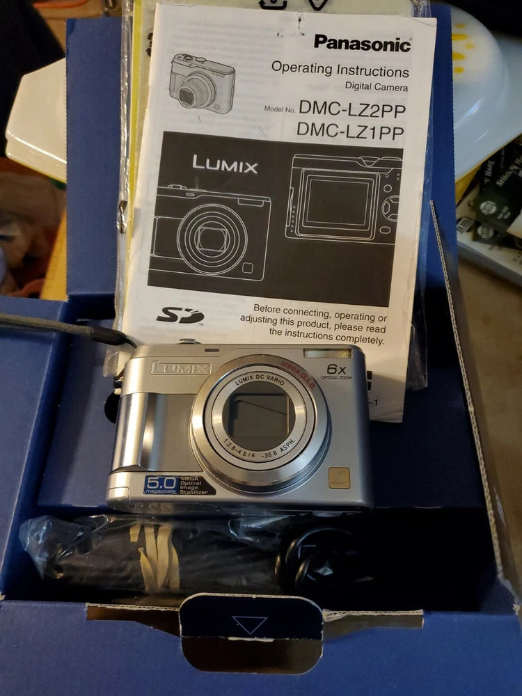 Panasonic Lumix DMC-LZ Camera With Box,cords And Manual, Parts Only