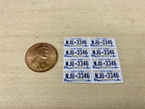 1/18 scale New York license Excelsior plate decals for your r/c & Diecast Models