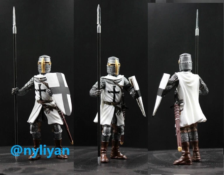 1/18 Miniatures Knights Templar Hospital Knights Teutonic Scene Props Figures