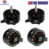 A3110 900KV brushless RC drone motor, black housing with mounting posts and shaft