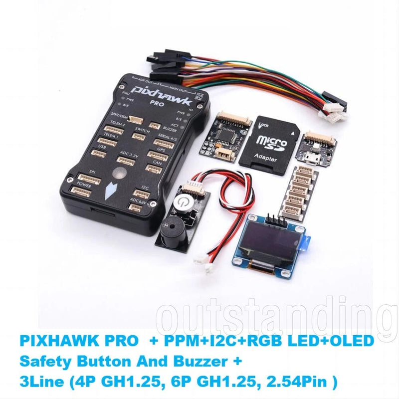 Pixhawk PRO PX4 32 Bit Drone Flight Controller with RGB LED & OLED Modules os67