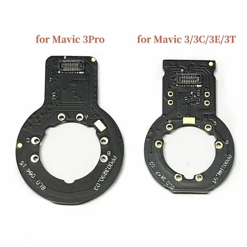Black yaw motor circuit board with ribbon connector, two variants for Mavic 3 series