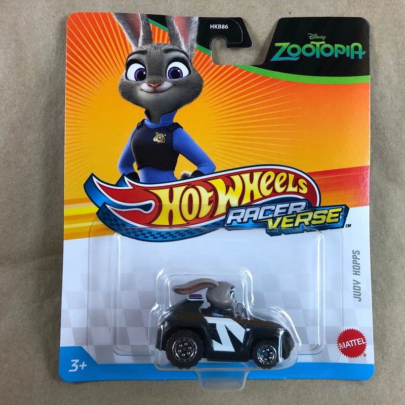 Hot Wheels Racer Verse 2025 Zootopia Judy Hopps Car Black 1:64 Scale Toy