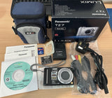 Black Panasonic DMC-TZ7 Digital Camera 12x Optical Zoom + many EXTRAS included..