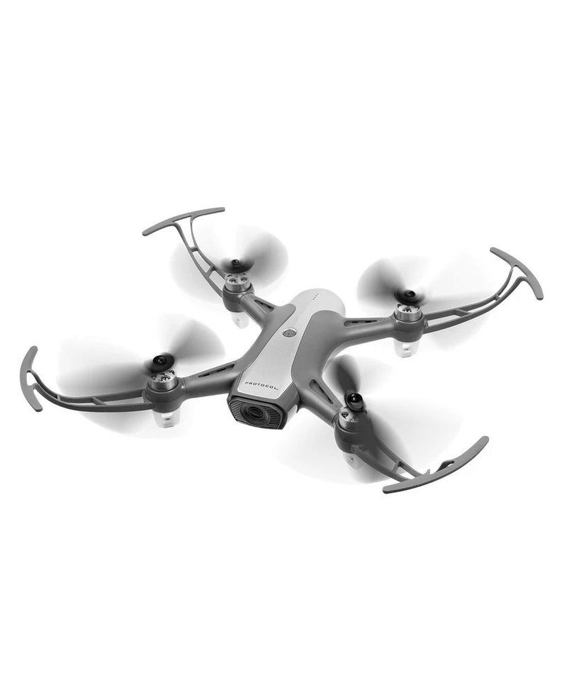 Gray GPS Wi‑Fi drone with HD camera, four propellers