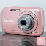 Panasonic LUMIX DMC-S1 Pink 12.1MP Compact Camera 4x Optical Zoom From Japan
