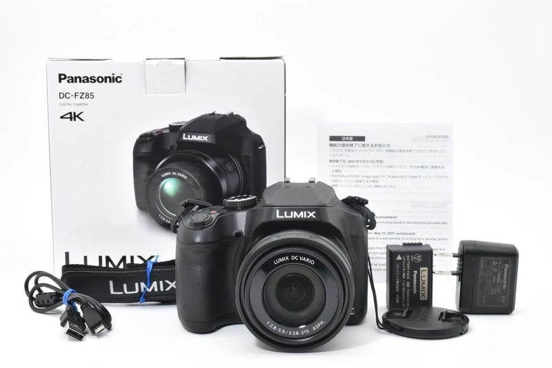 Panasonic DC-FZ85 Compact Digital Camera with Charger, Cable, Case Used