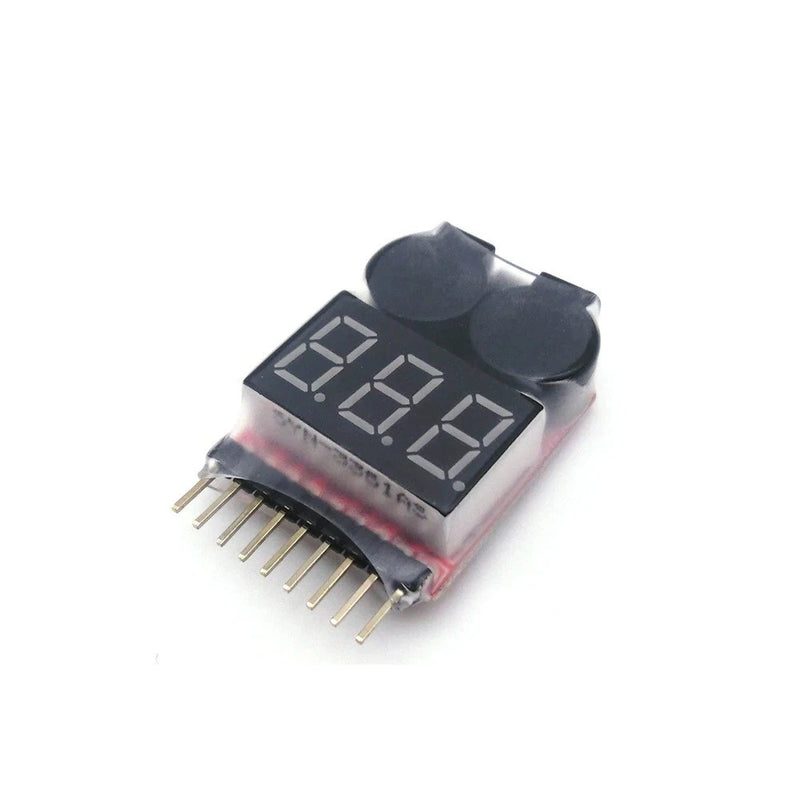1PCS 1-8S Low Voltage Buzzer Alarm Lipo Battery Voltage Indicator Tester For RC
