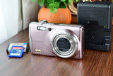 ??[Excellent+5] FUJIFILM FINEPIX F80EXR Compact Digital Camera Pink From Japan