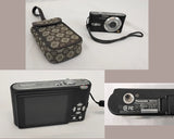 Panasonic Lumix Digital Camera DMC-FX12 Black w/ Case Not Tested #W4294