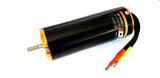 Black TP4060 brushless motor with orange end caps, 5mm shaft, and red/black wires