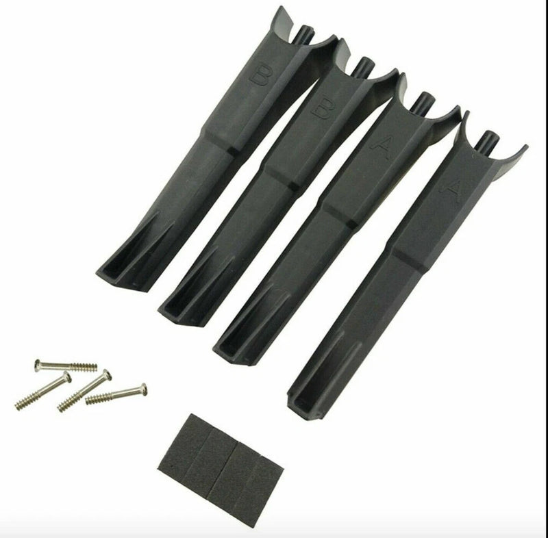 Drone landing skid spare parts: four legs, screws, and rubber mounting pads