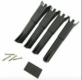 Drone landing skid spare parts: four legs, screws, and rubber mounting pads